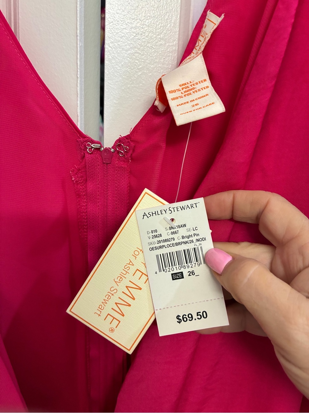 Ashley Stewart Fuchsia Strapless Jumpsuit - Picture 4 of 11